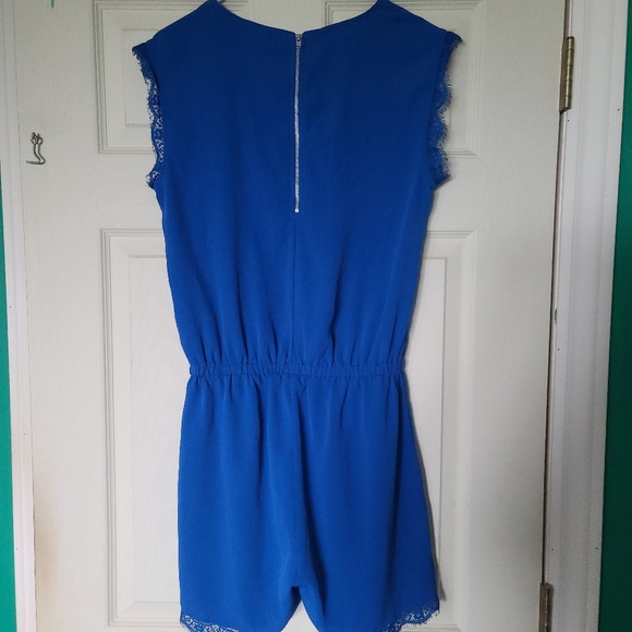 Royal Blue Shorts Romper Size S - Picture 2 of 7